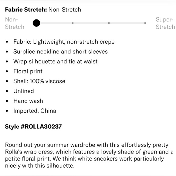 Rolla’s | NWT small Emmylou Wrap Dress in Teal - Picture 4 of 10